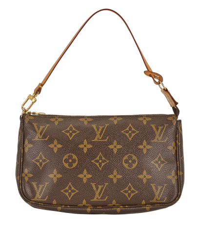 Pochette Accessoires, &pound;550, Handbags, Brown, Canvas, Front view